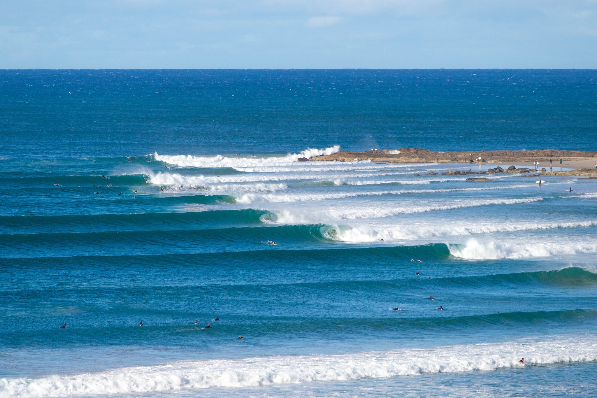 Rainbow Bay Surf Club and beach