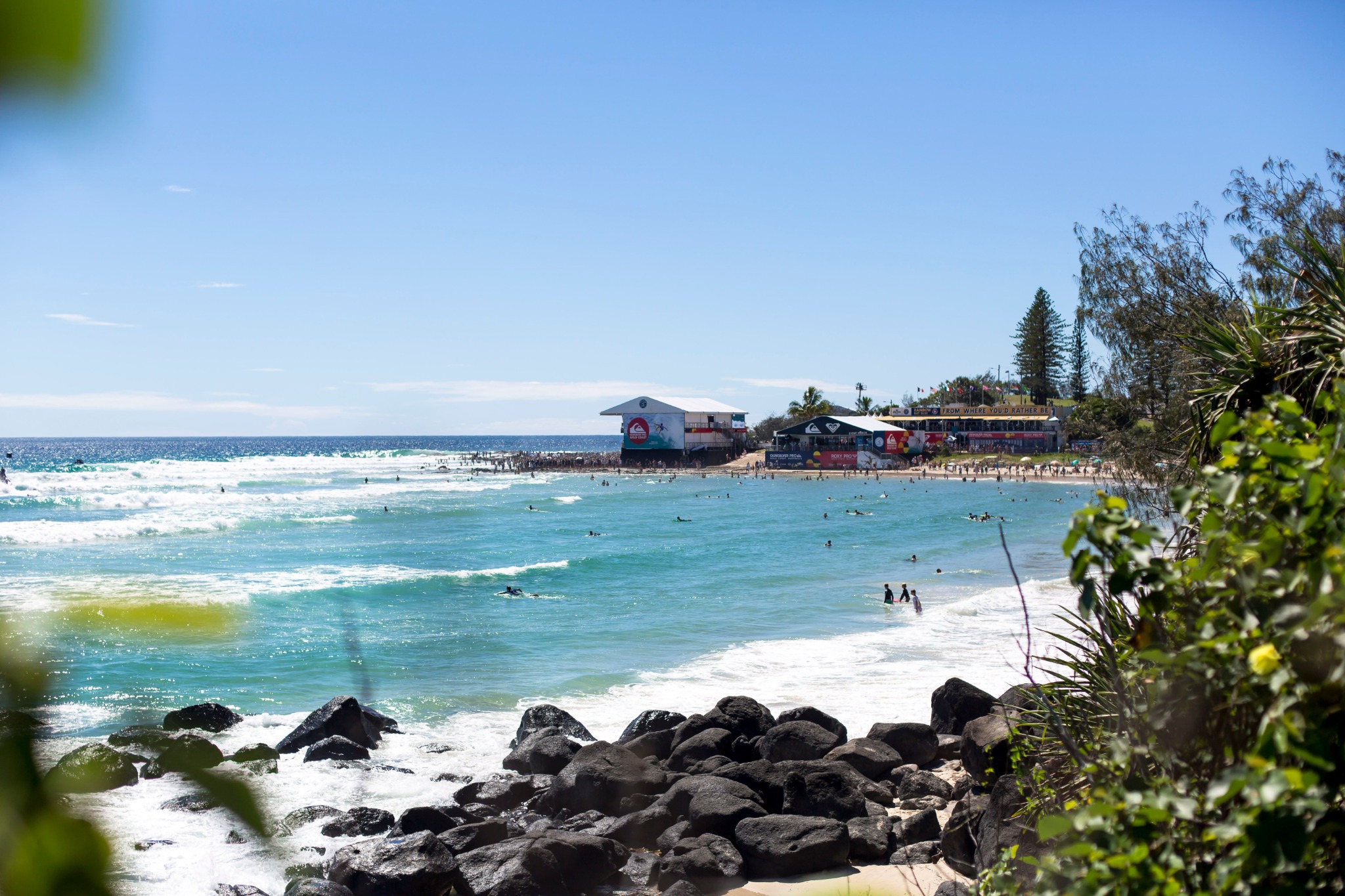 Quiksilver Pro surf at Snapper Rocks