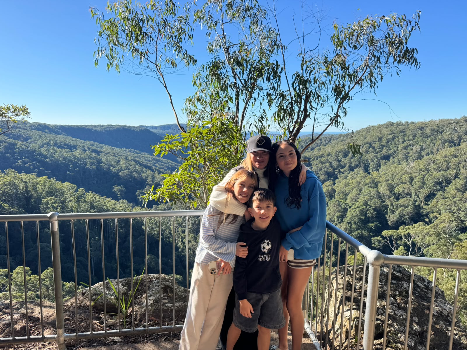 Canyon Lookout Springbrook with family
