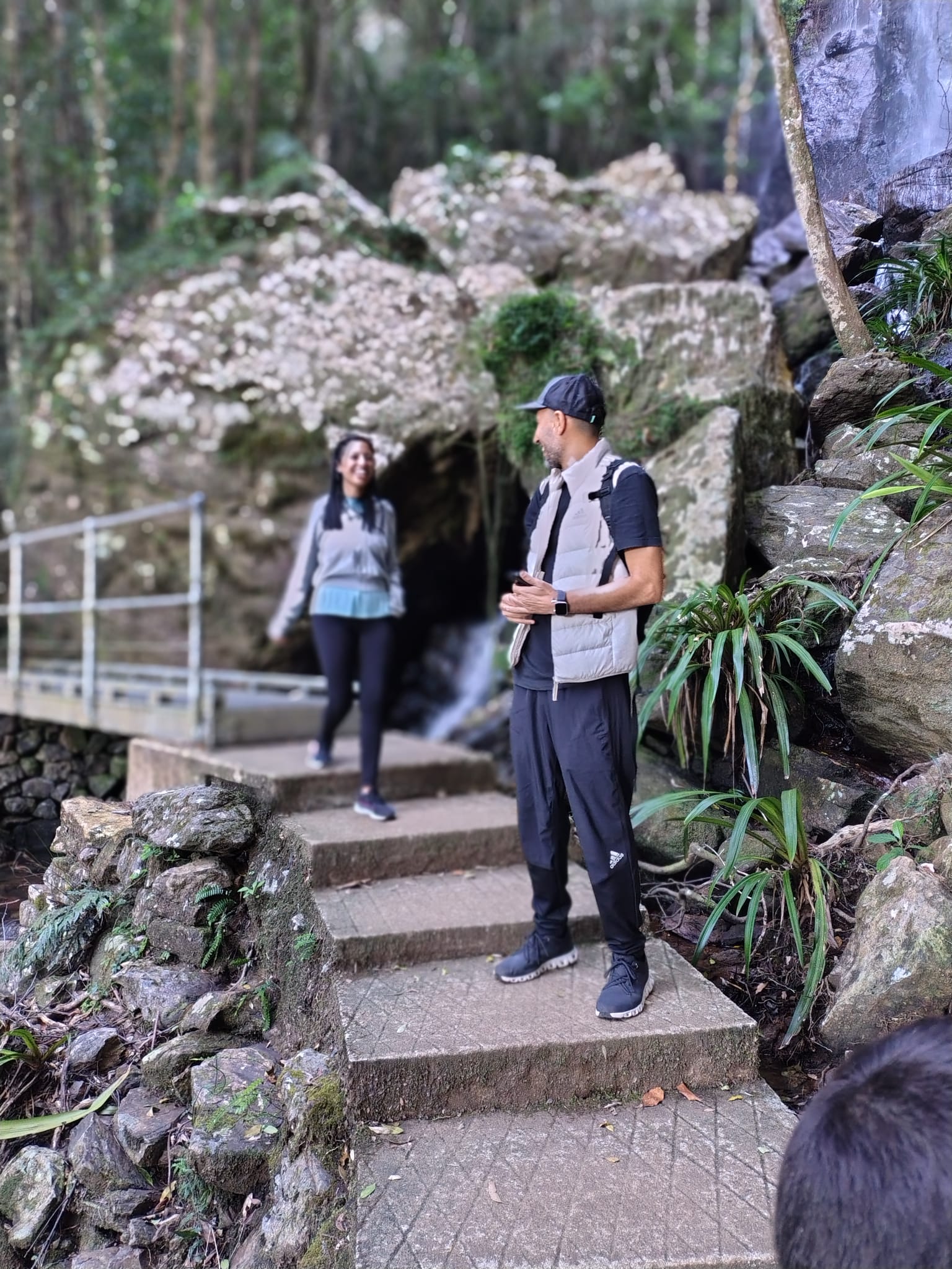 Guide and guest at Twin Falls Circuit